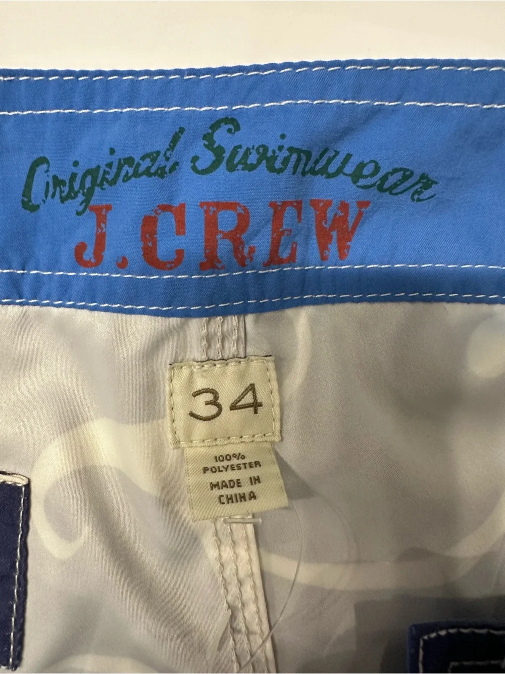 J. Crew Navy and White Floral Men’s Board Shorts